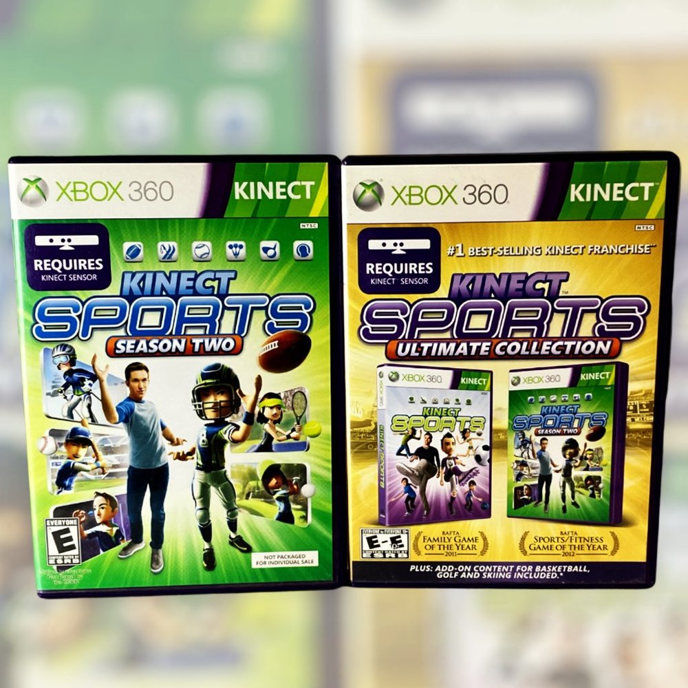 Xbox 360 Kinect Sports Season Two& Sports Ultima Collection DVD'S Tested VF+++